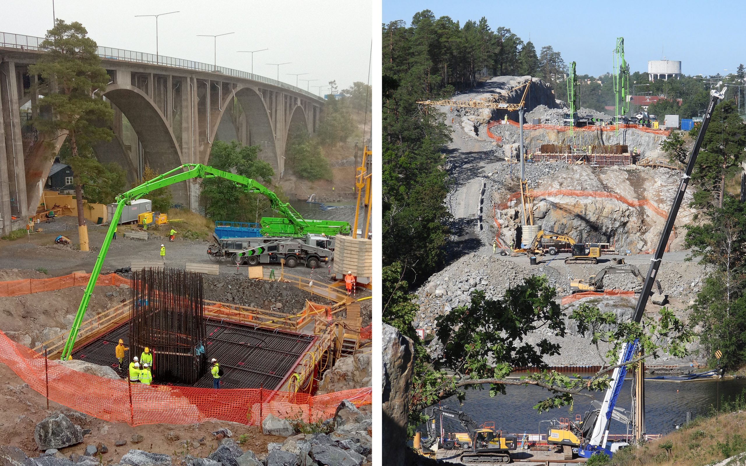 Construction site: Skurubron bridge