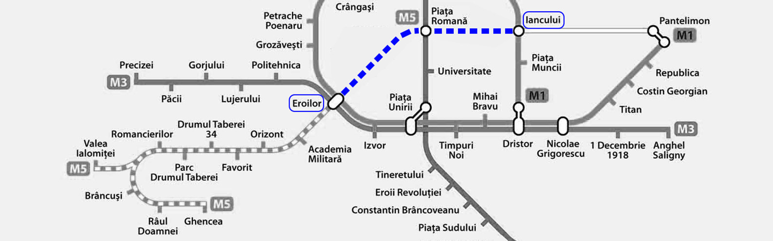 The extension of Bucharest Metro Line 5