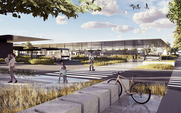 Prague East Multimodal Transit Hub competition