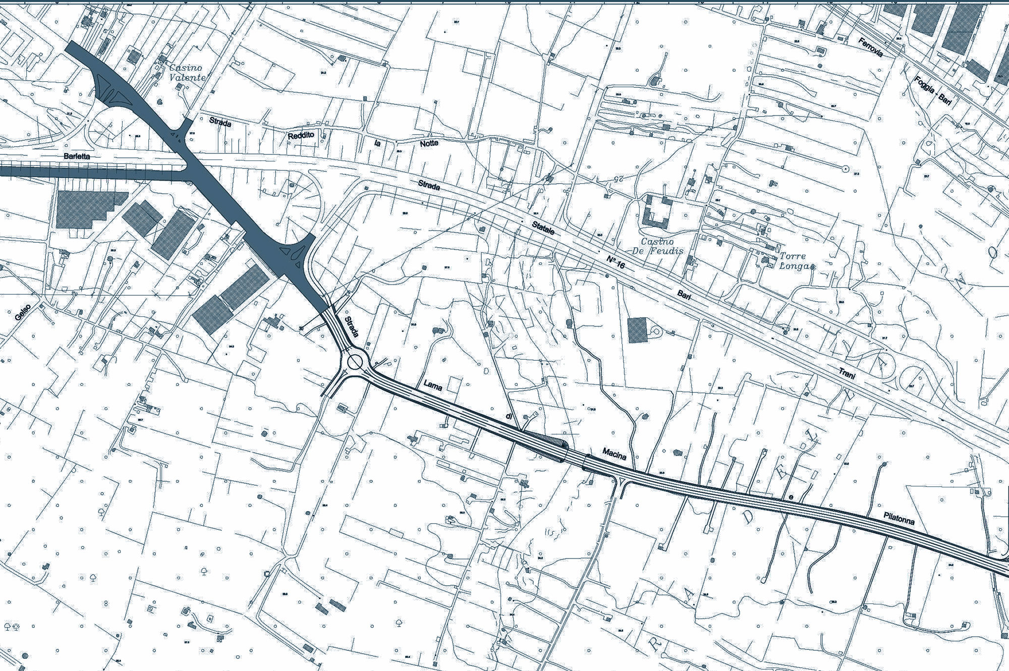 Urbanization of the industrial area of Bisceglie