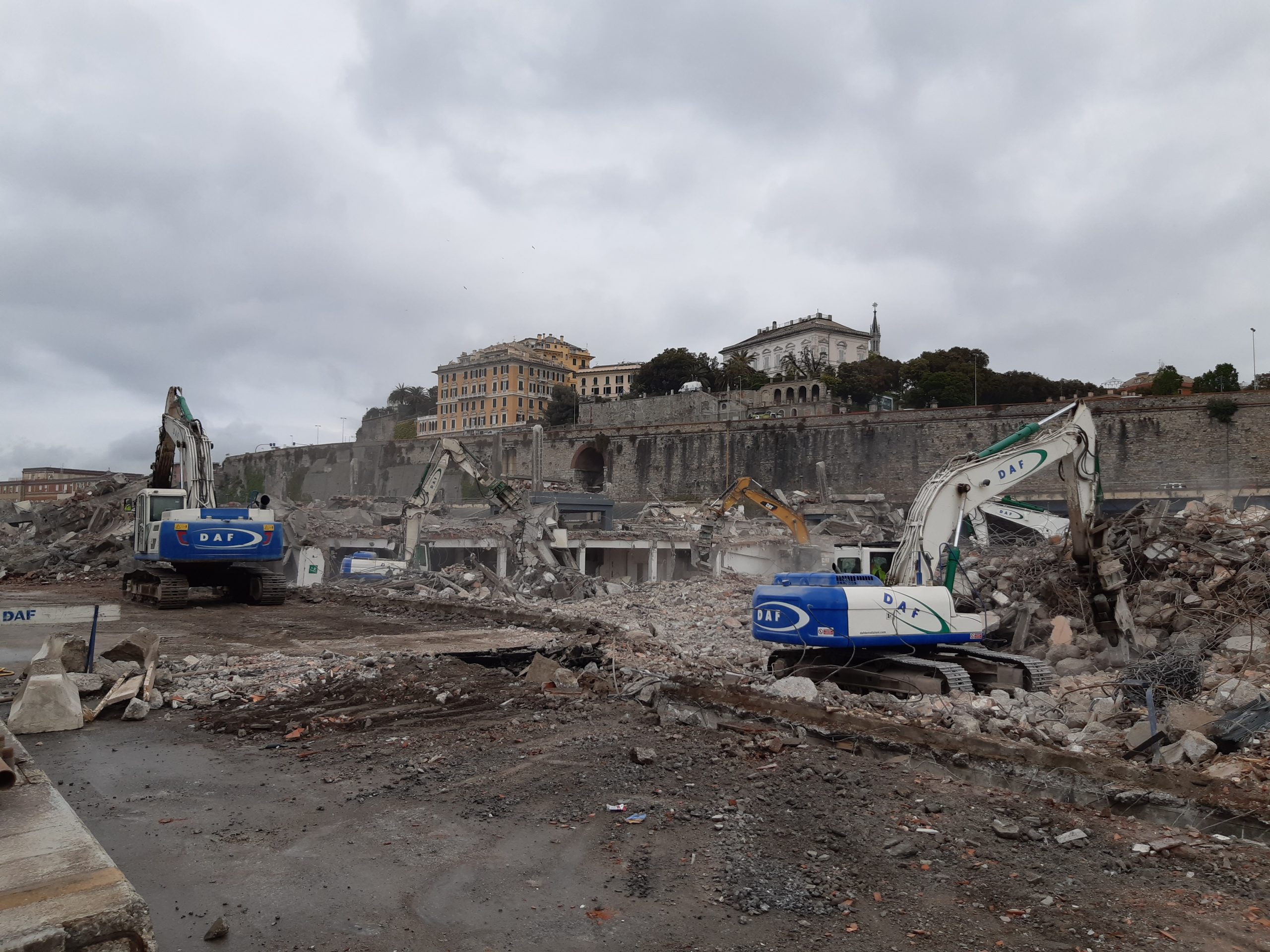 The new bridge on Levante waterfront in Genoa