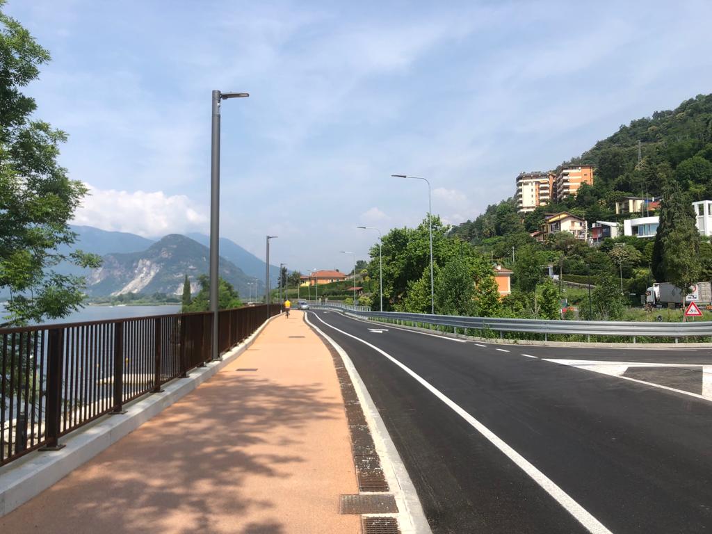 The cycle-pedestrian path in Verbania