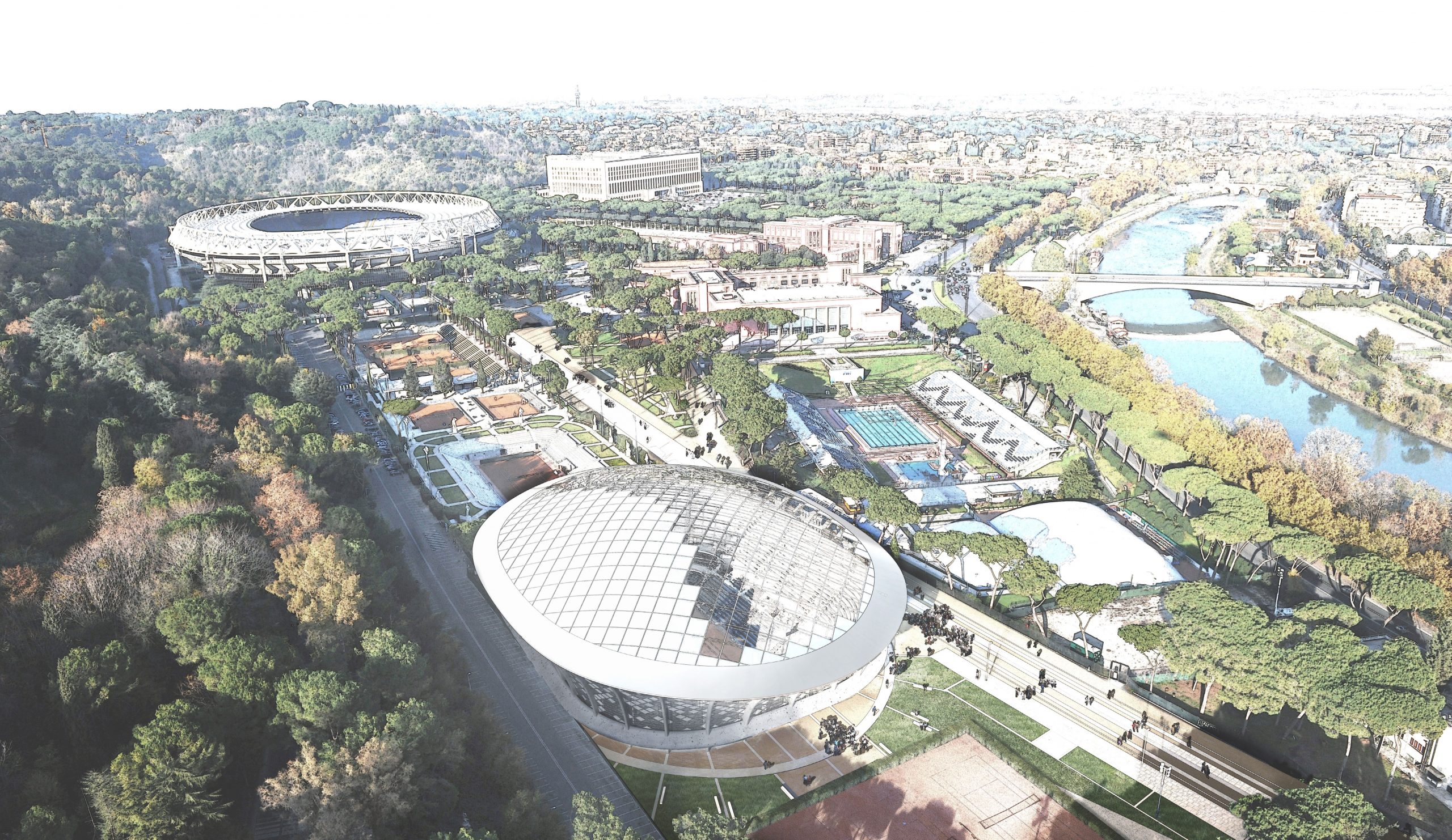 Italian Open: the future of the Foro Italico foresees a restyling