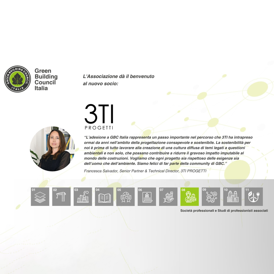 3TI Projects joins Green Building Council Italy