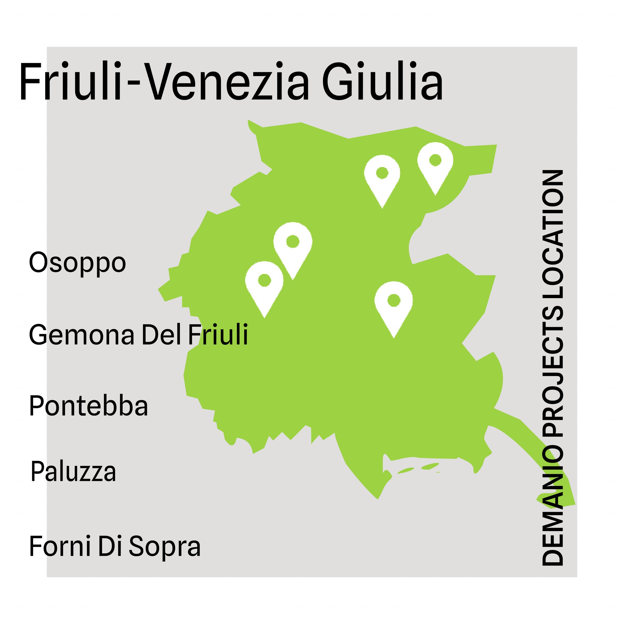 Friuli-Venezia Giulia / Demanio projects location