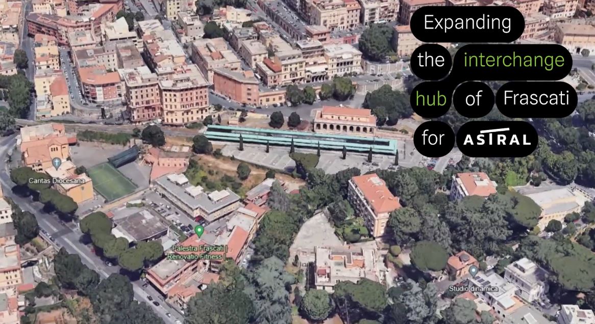 Interchange node of Frascati railway station