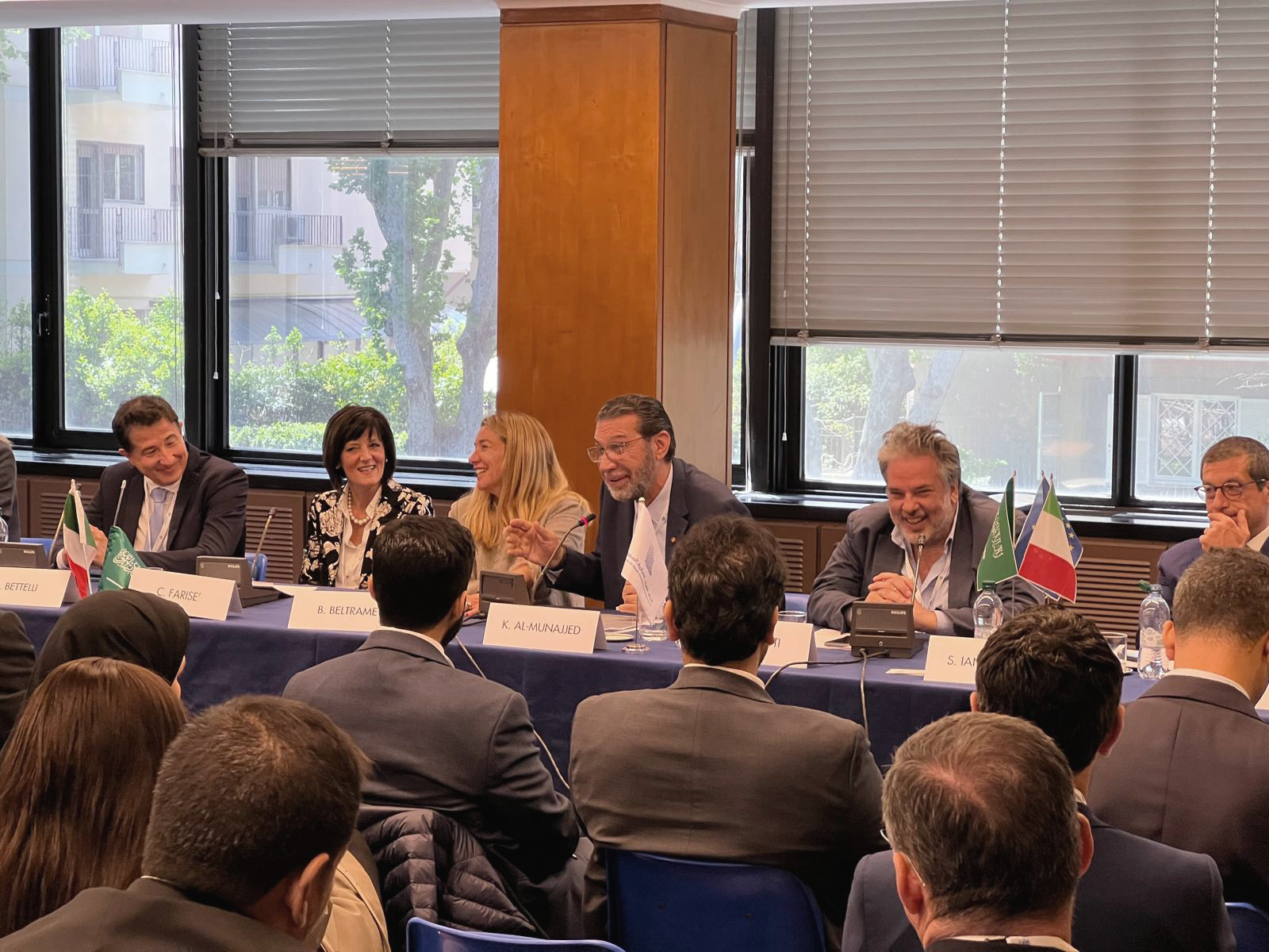 Ingletti and Amerio at Saudi-Italian Business Council
