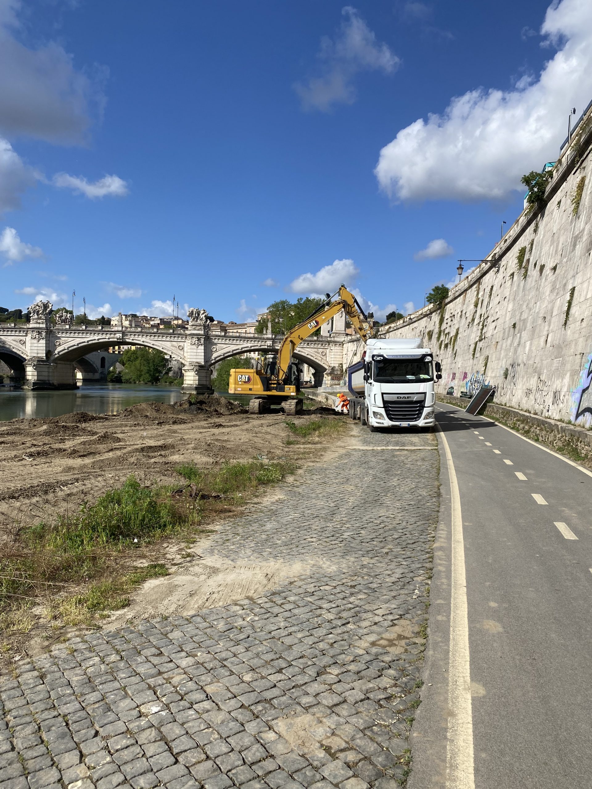 Construction site update: ‘Sistemazione Vie D’acqua’ project in Rome