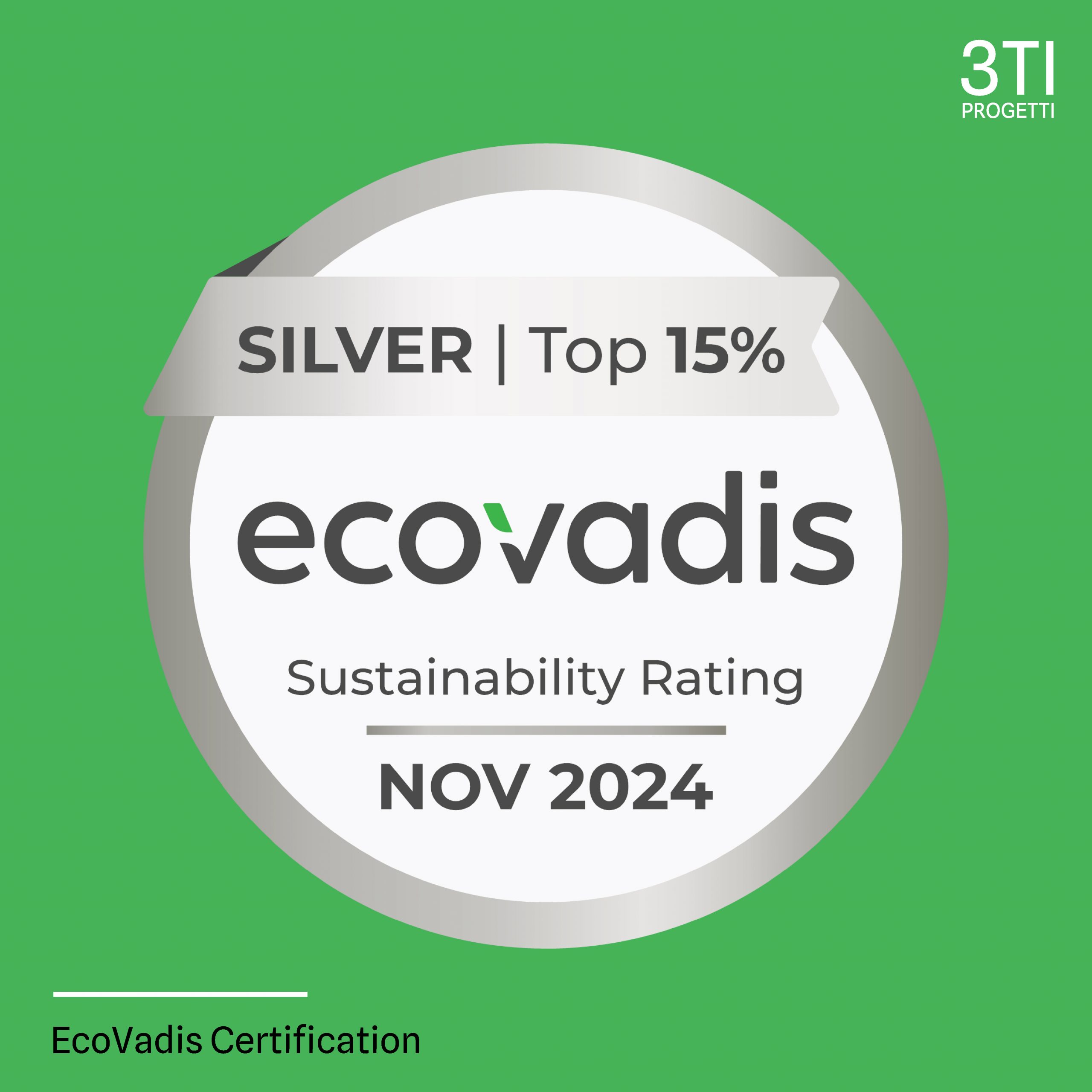 3TI Progetti Earns Silver in Sustainability!