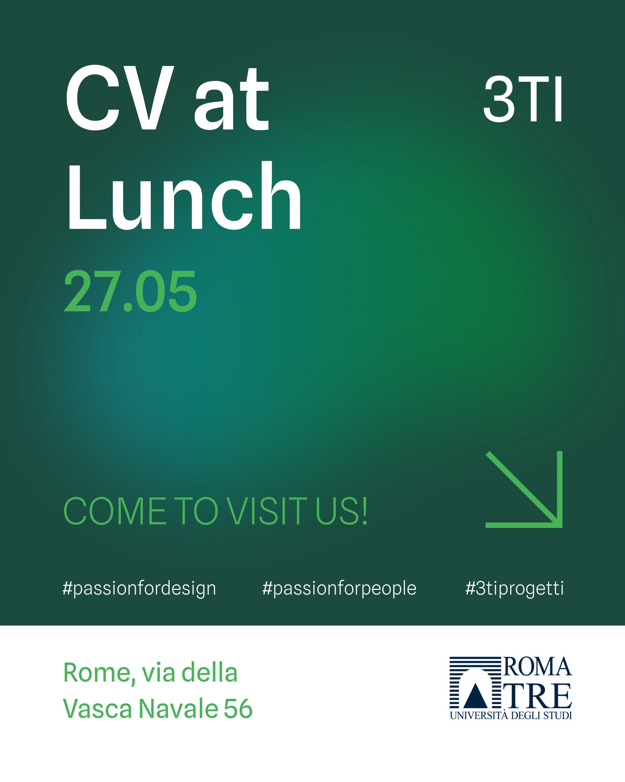 3TI Progetti returns to CV@Lunch at Università degli Studi Roma Tre!