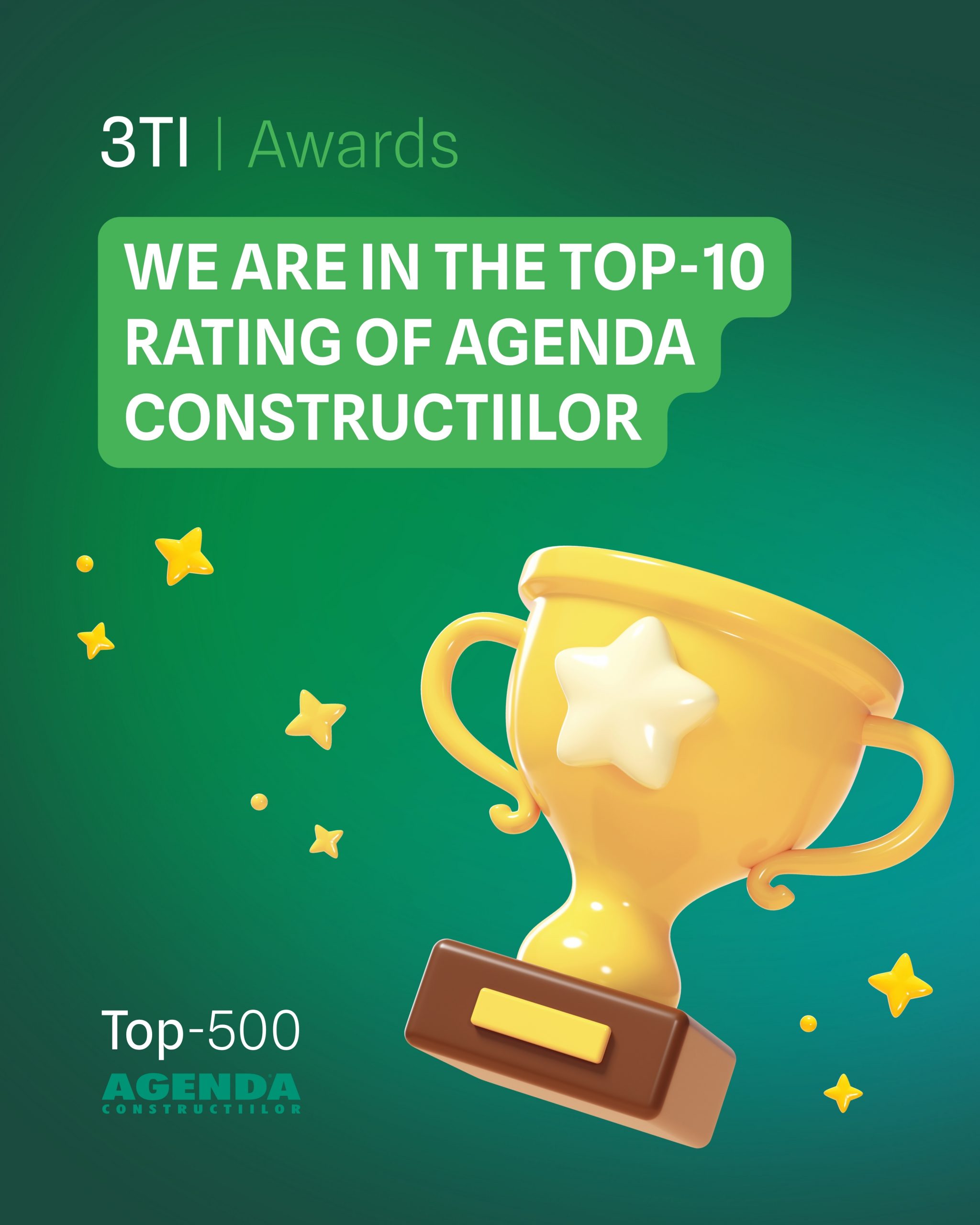 3TI ranked 10th in the Top 500