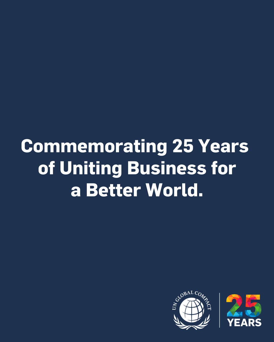 We support the United Nations Global Compact