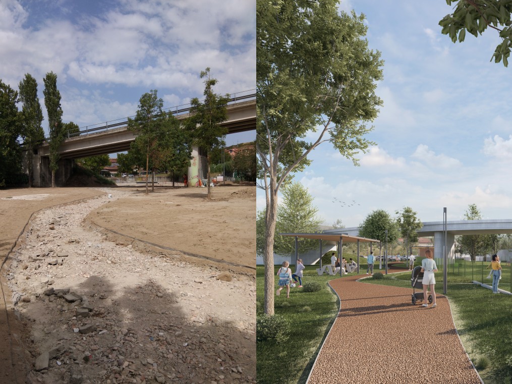 Work is progressing on the “Railway Urban Park and Archaeological Park” project