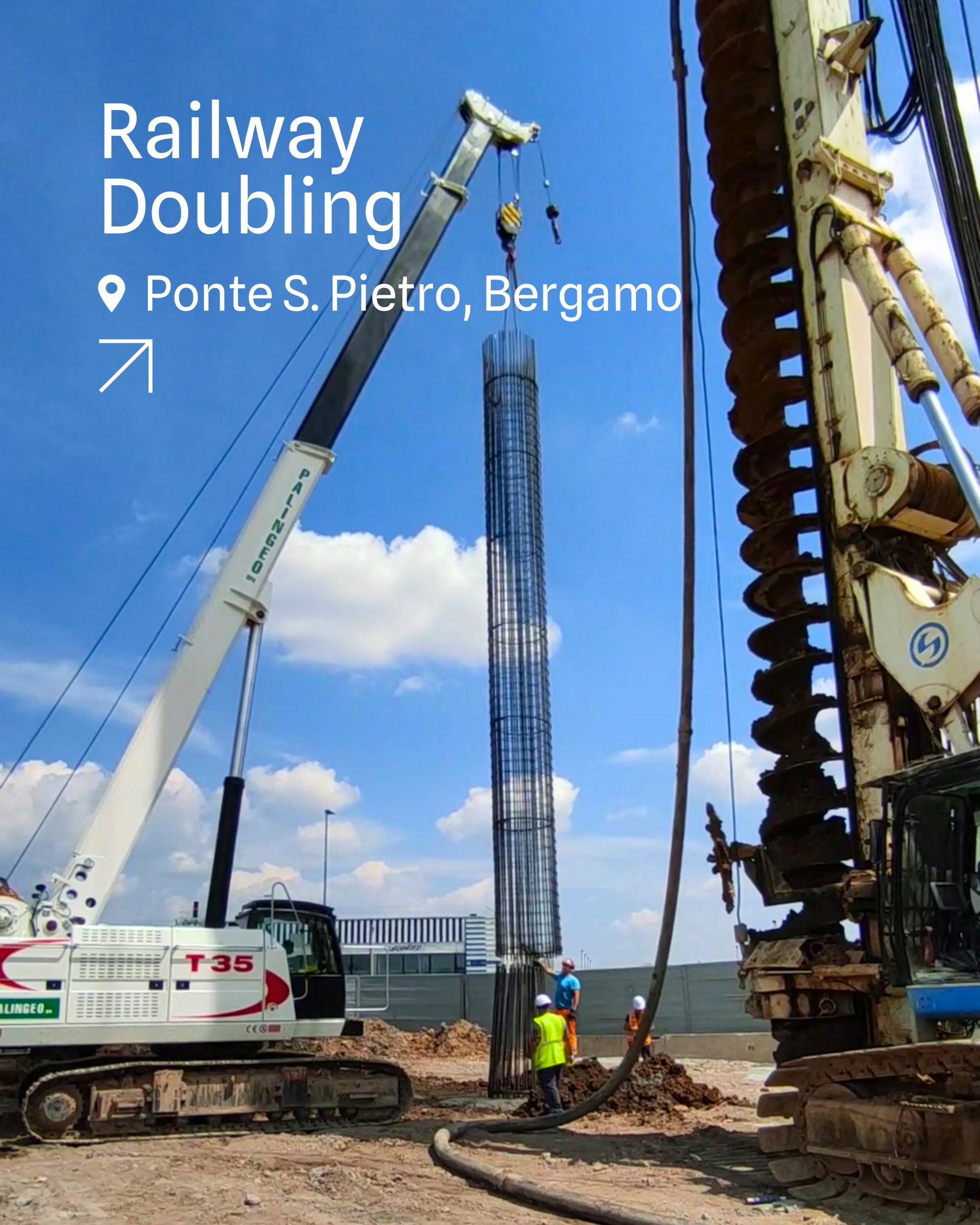 Railway Doubling Ponte S. Pietro–Bergamo–Montello – Phase 1