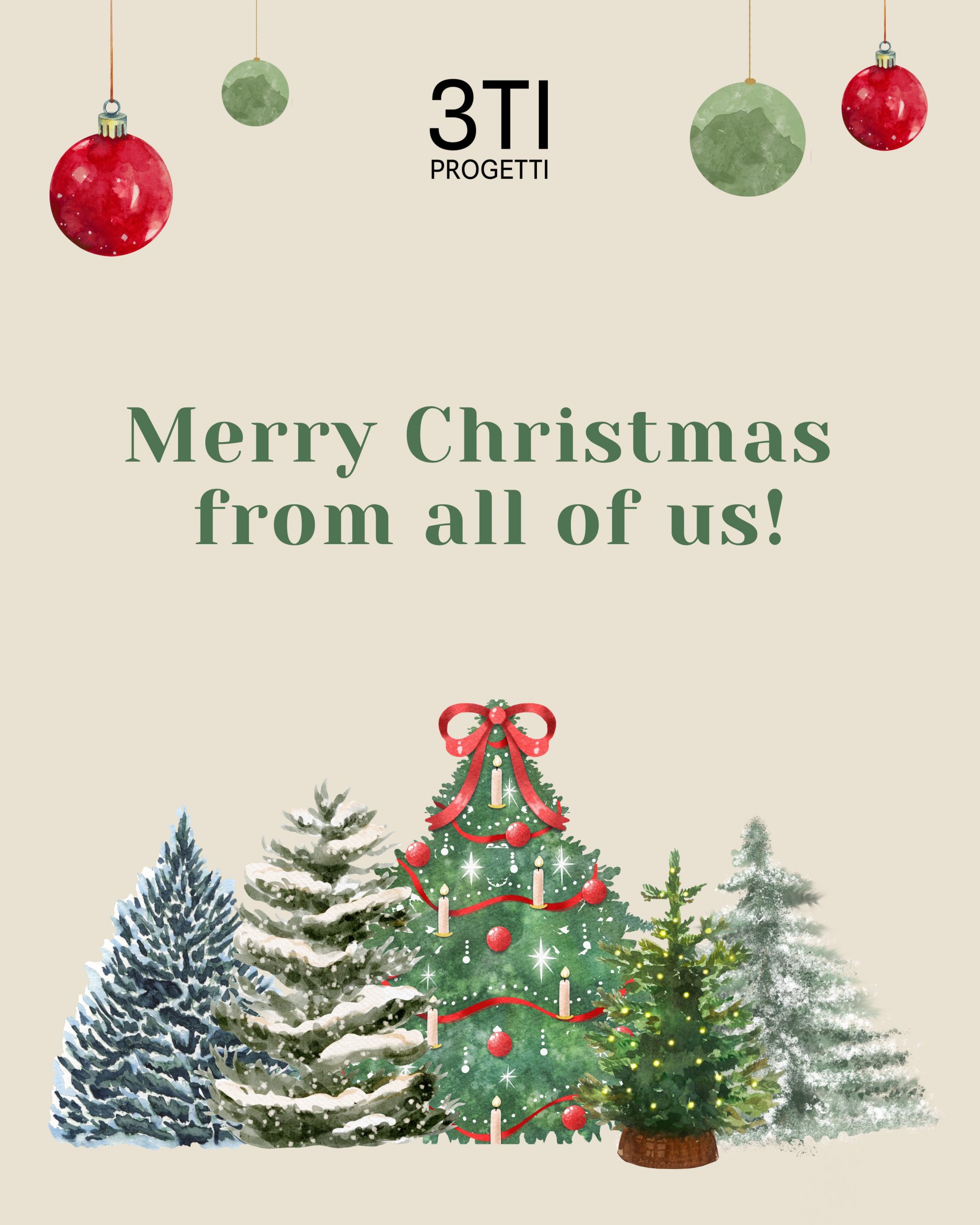Merry Christmas from all of us at 3TI Progetti!