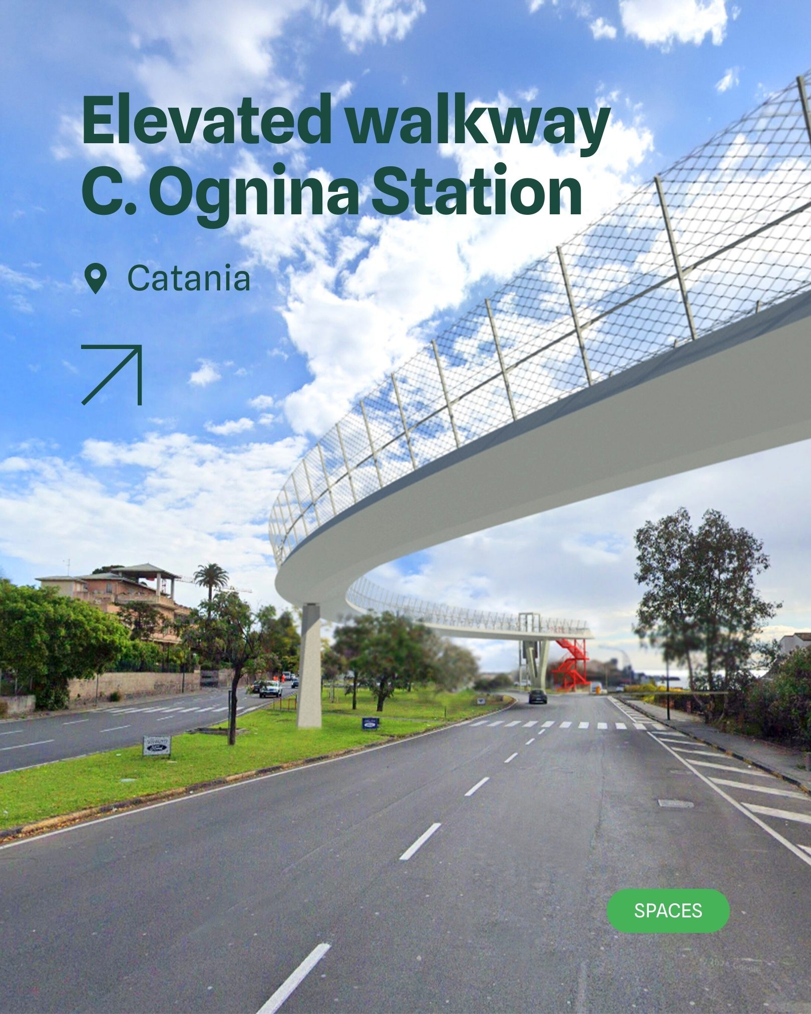 A New Pedestrian Gateway to the Sea: The Ognina Station Bridge