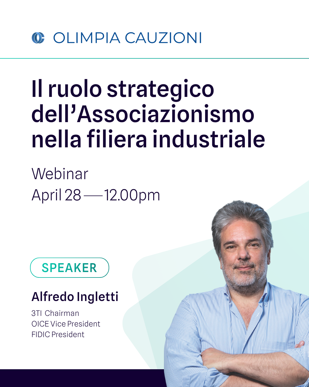 Alfredo Ingletti at the Olimpia webinar on industrial associations