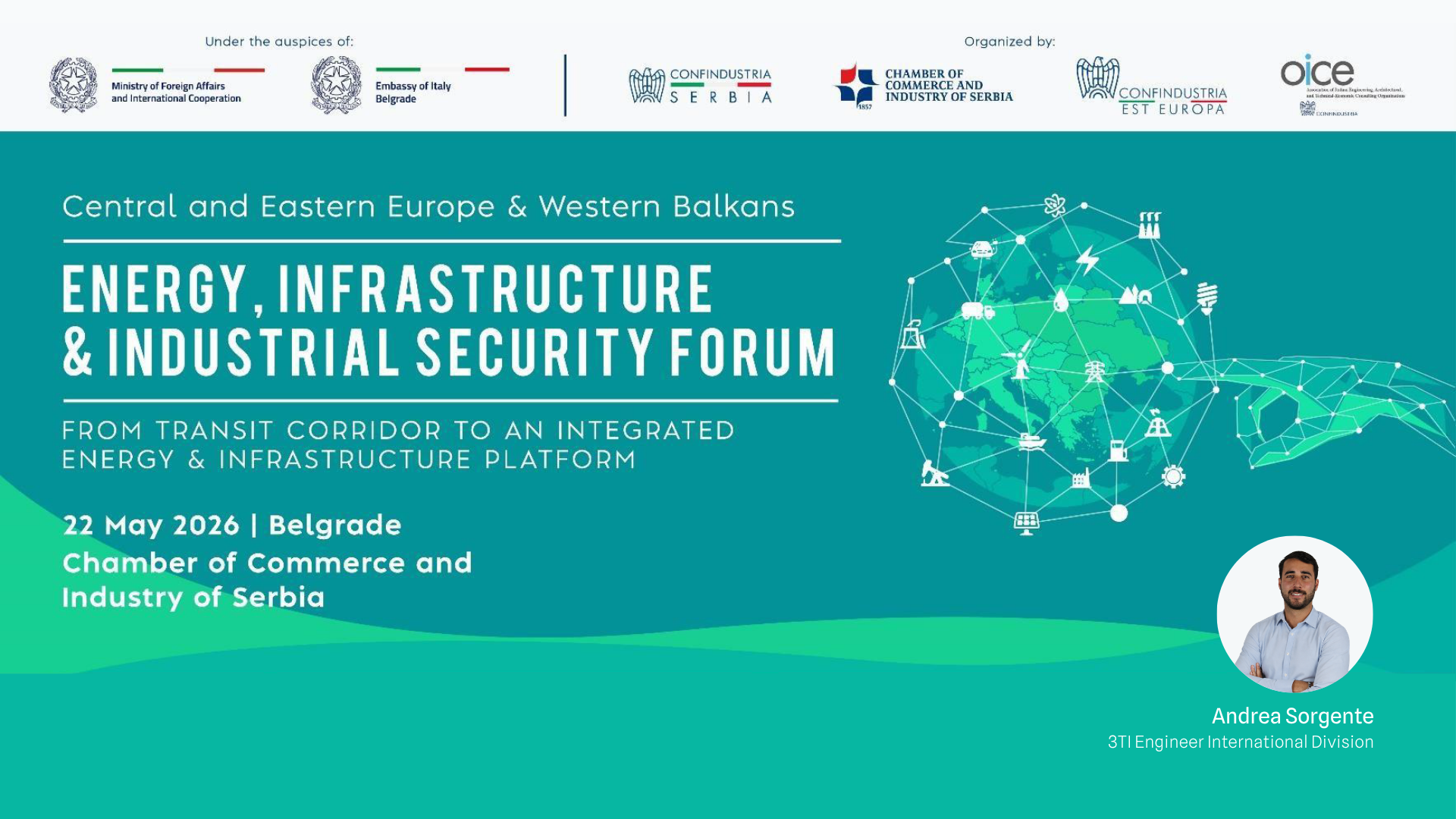 3TI Progetti at the CEE Western Balkans Energy, Infrastructure & Industrial Security Forum
