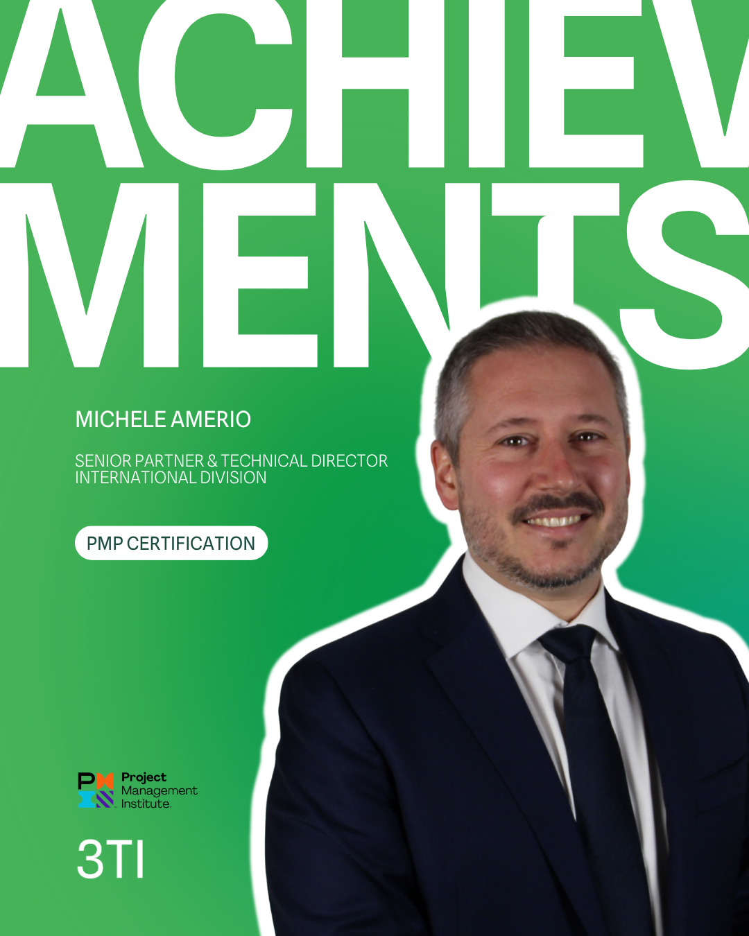 Three new PMP® certified professionals at 3TI Progetti