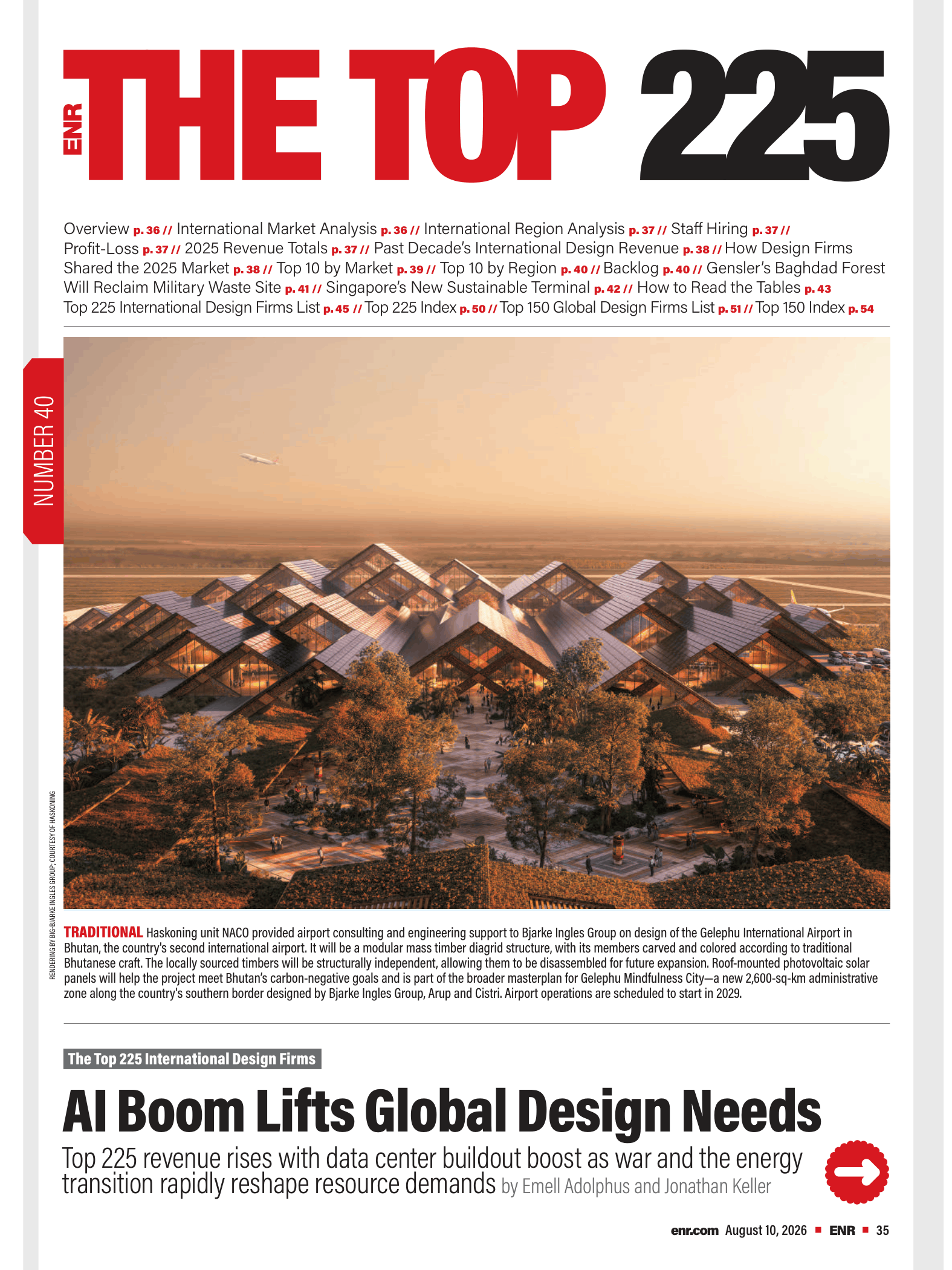ENR 2026 Top 225 International Design Firms ranking