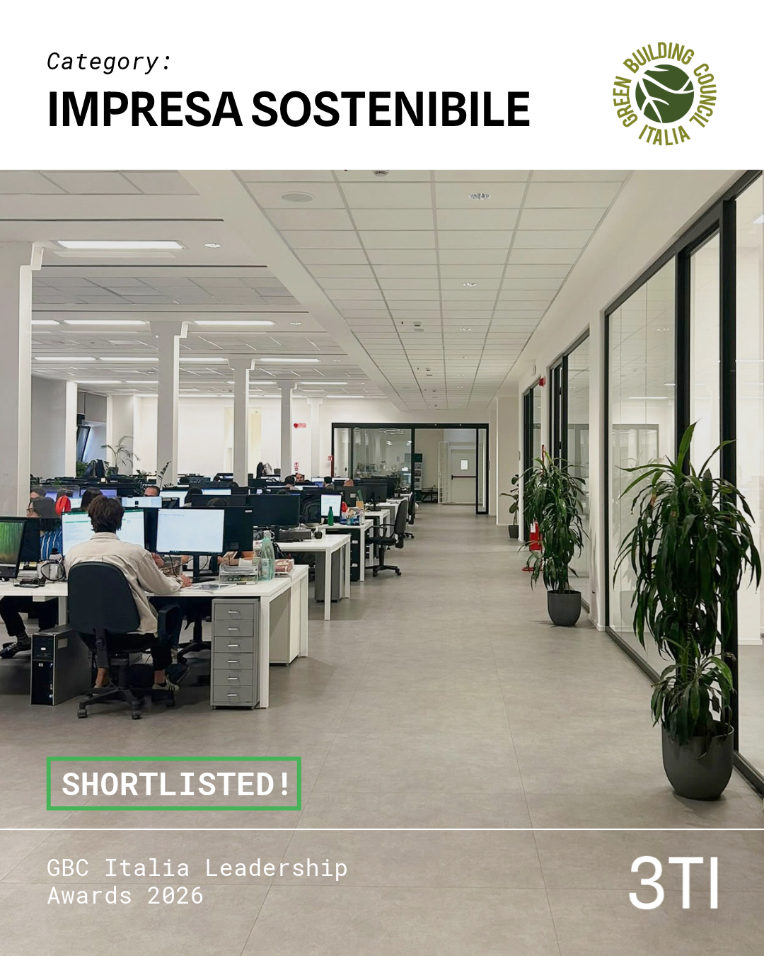 3TI Progetti shortlisted for the GBC Italia Leadership Awards 2026